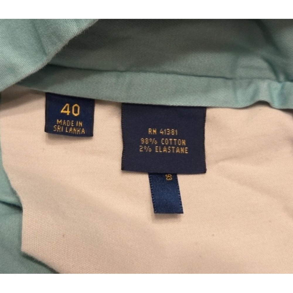 Polo Ralph‎ Lauren Shorts Mens SZ 40 Cool Green Stretch Classic Fit Chino Cotton - Picture 7 of 10